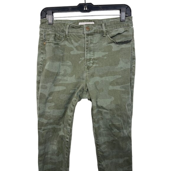 Sanctuary Women’s 6 28 High-Rise Skinny Camo Jeans Stretch Denim - Picture 2 of 13